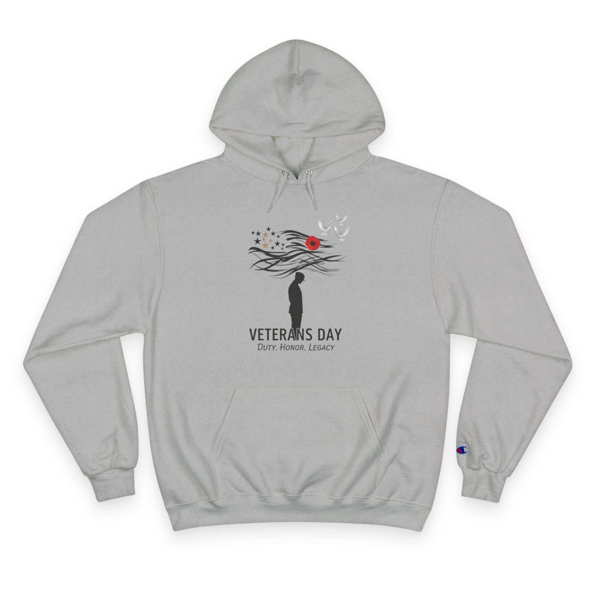 Veterans Day Champion Hoodie, Cozy Hoodie, Gift for Veterans, Memorial Day Apparel, Support Our Troops