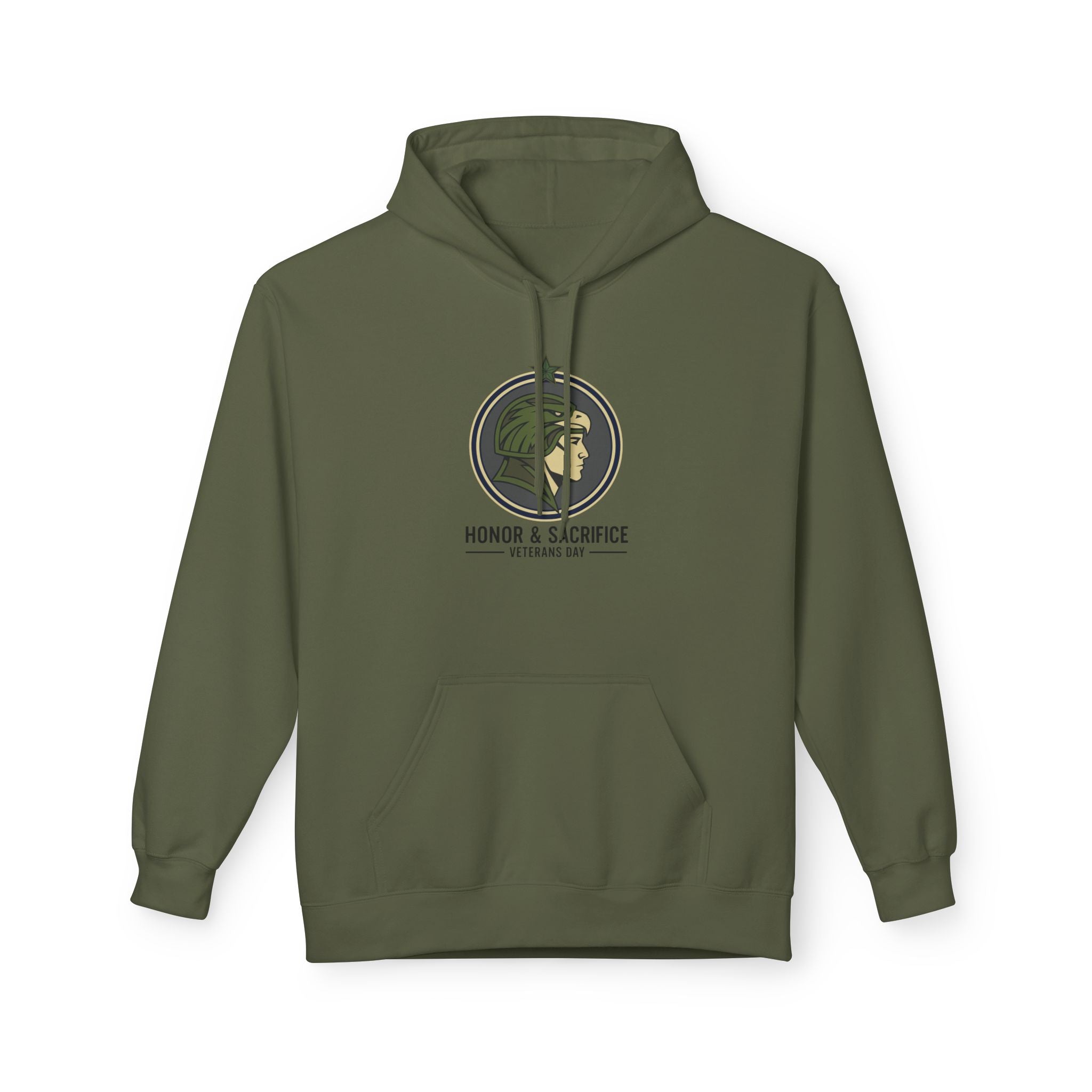 Fleece Hoodie - Honor & Sacrifice Design - Unisex