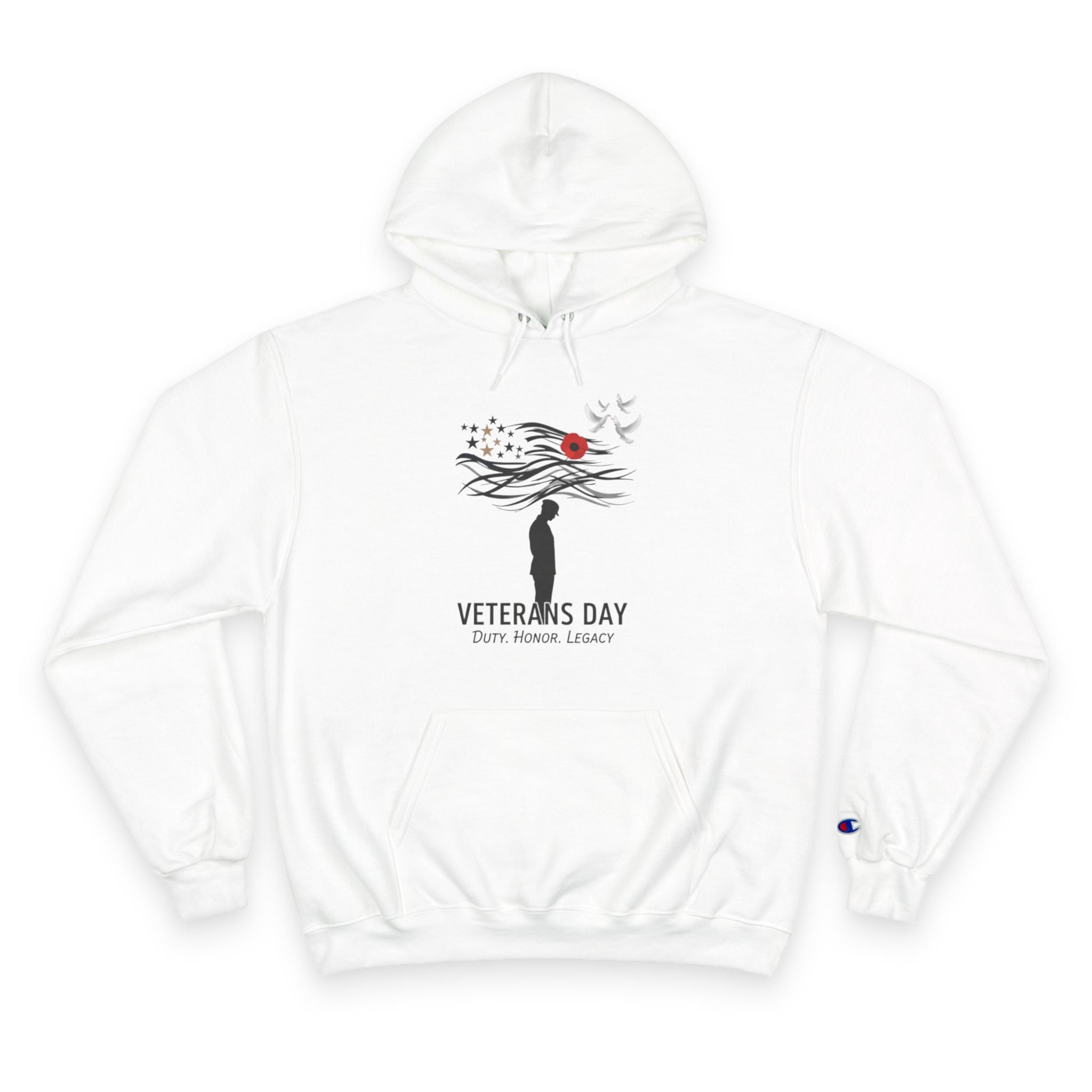 Veterans Day Champion Hoodie, Cozy Hoodie, Gift for Veterans, Memorial Day Apparel, Support Our Troops
