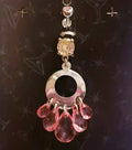 Multi-Crystal Oval Navel Dangle