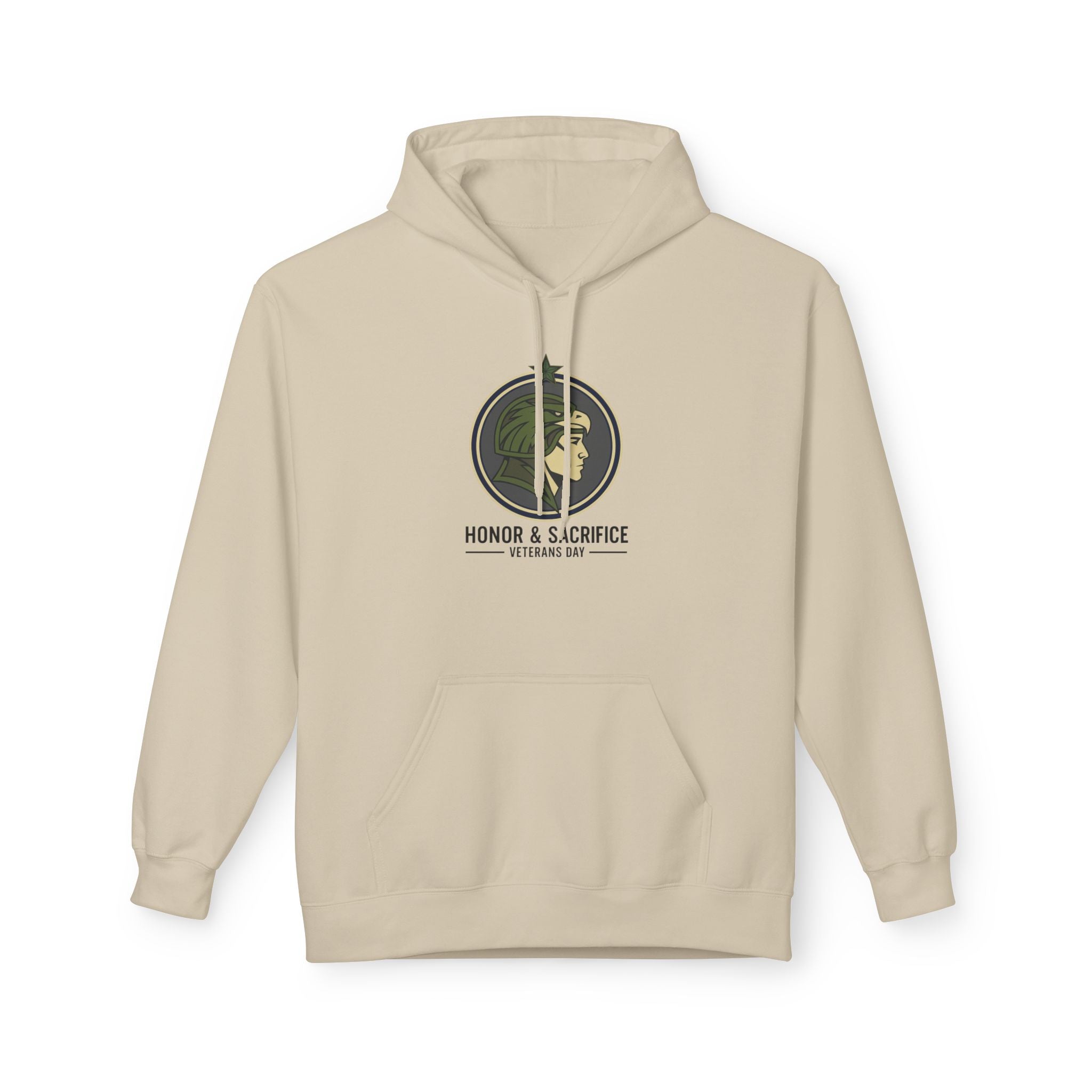 Fleece Hoodie - Honor & Sacrifice Design - Unisex