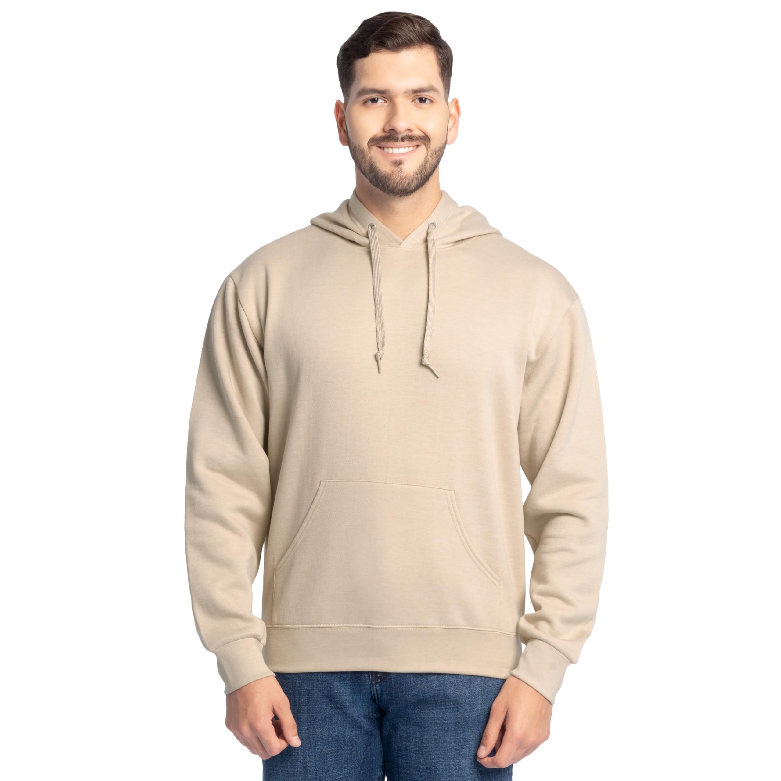Fruit of the Loom mens Eversoft Fleece Sweatshirts & Hoodies Shirt, Pullover - Black, Large US