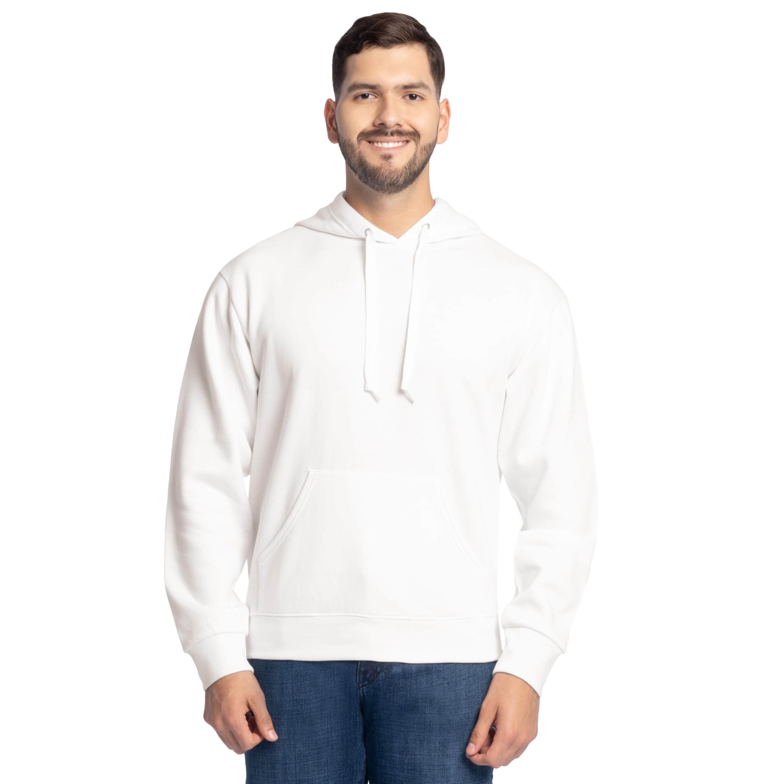 Fruit of the Loom mens Eversoft Fleece Sweatshirts & Hoodies Shirt, Pullover - Black, Large US