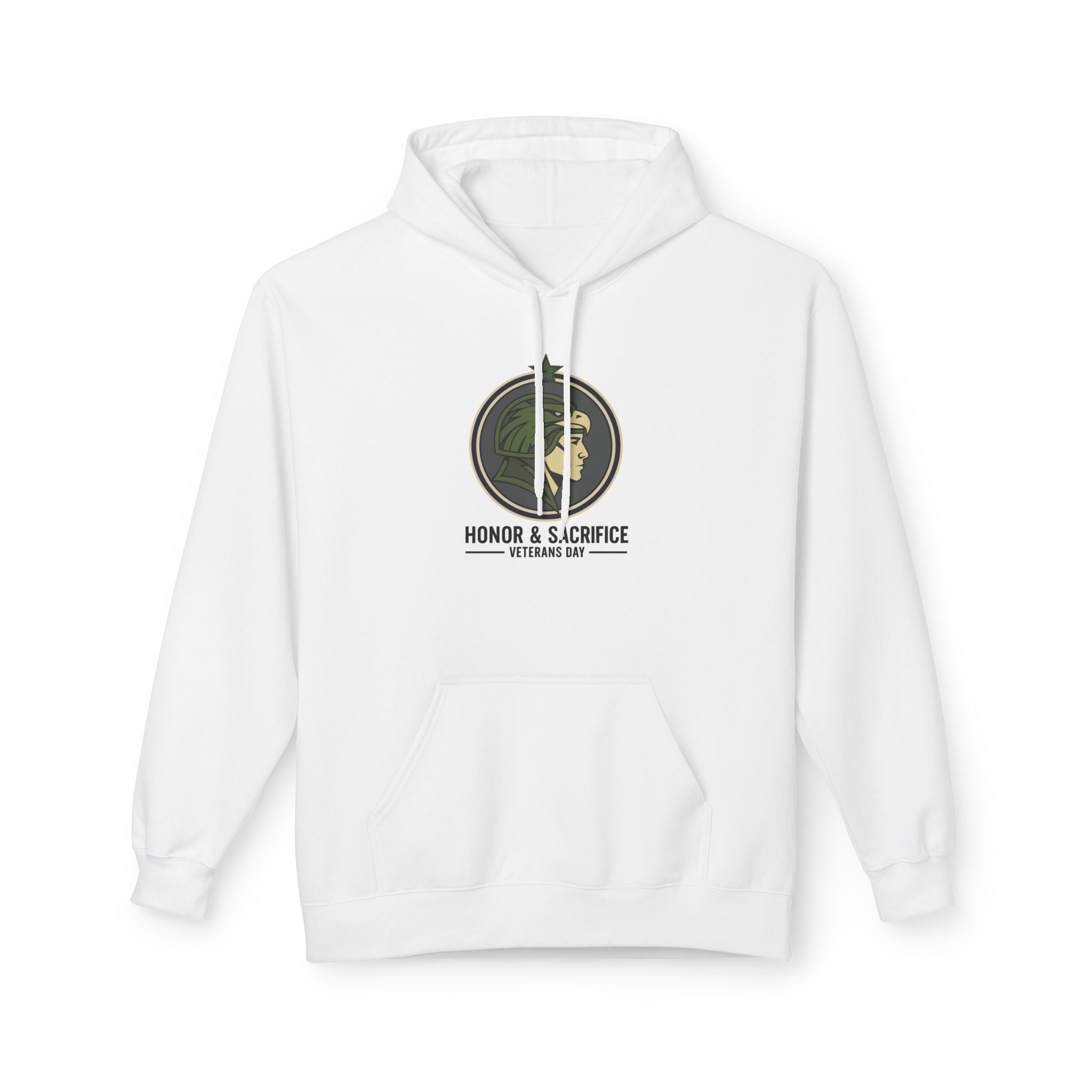 Fleece Hoodie - Honor & Sacrifice Design - Unisex