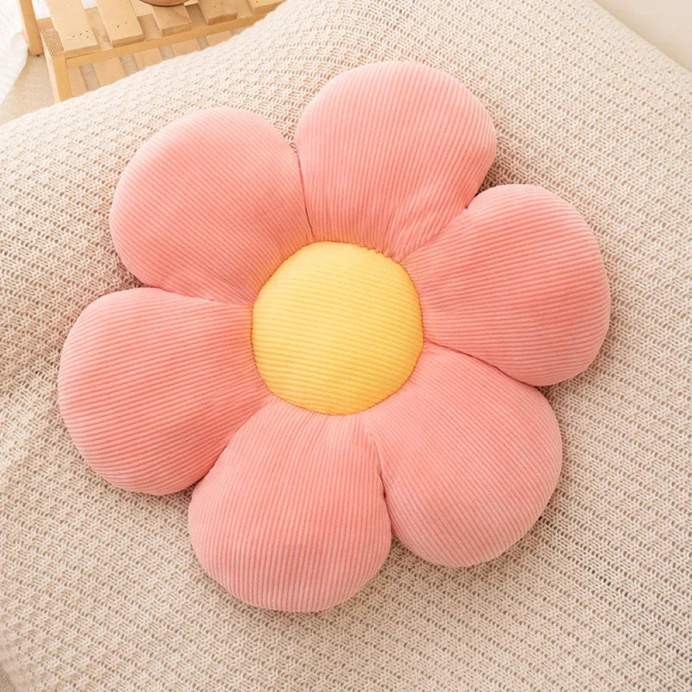 Flower-Shaped Plush Pillow – Cute Anime Cushion for Kids & Office