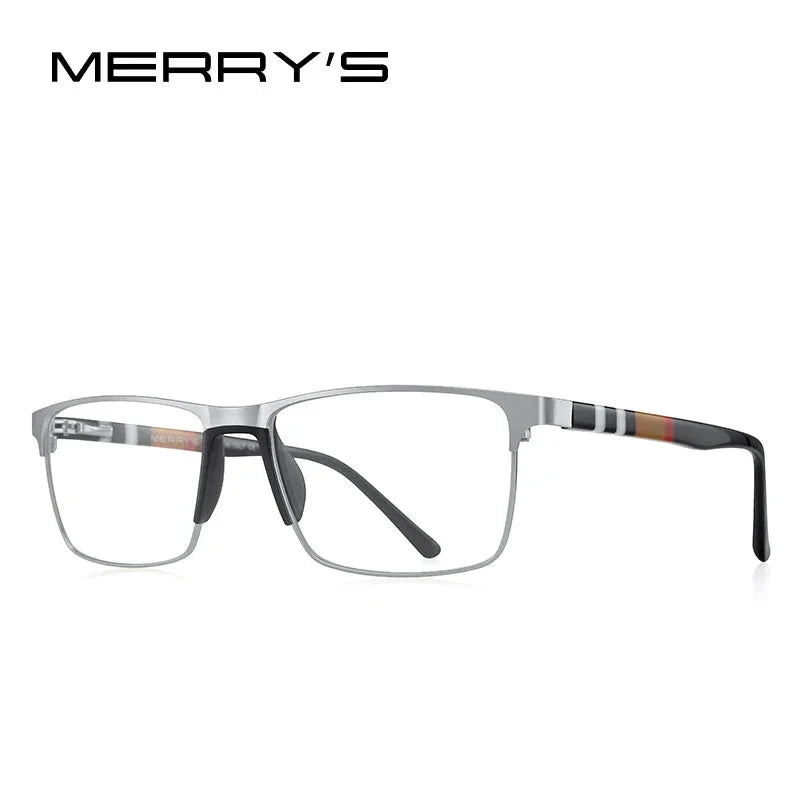 MERRYS DESIGN Men’s Titanium Glasses – Ultralight Square Prescription Frame