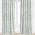 Dots Went Crazy in Blue and Green by Megan Daisy Milner Drapery Panel