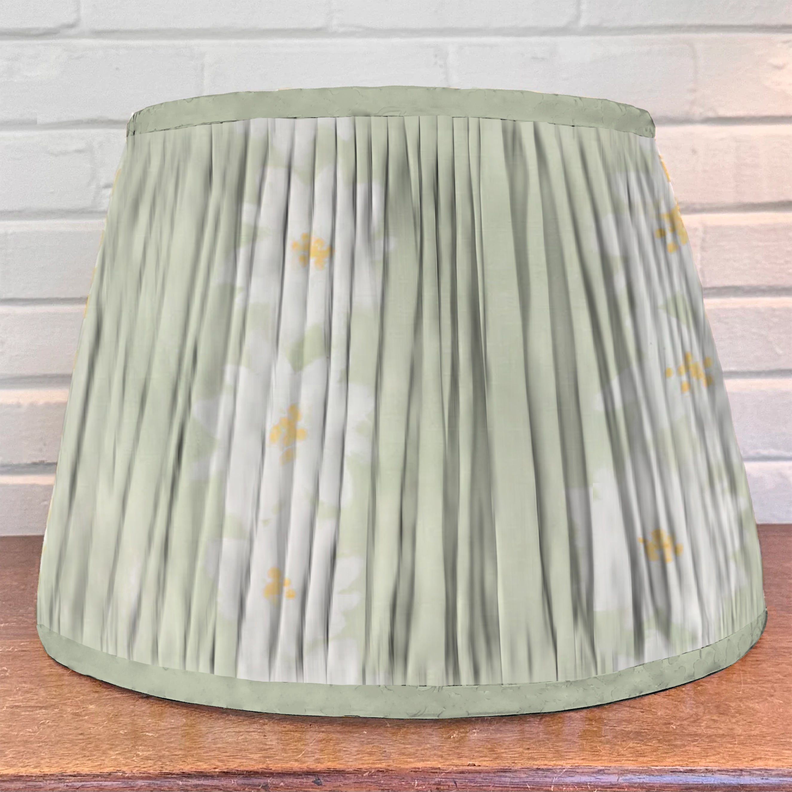 Megan Daisy Milner Floral in Green Lampshade