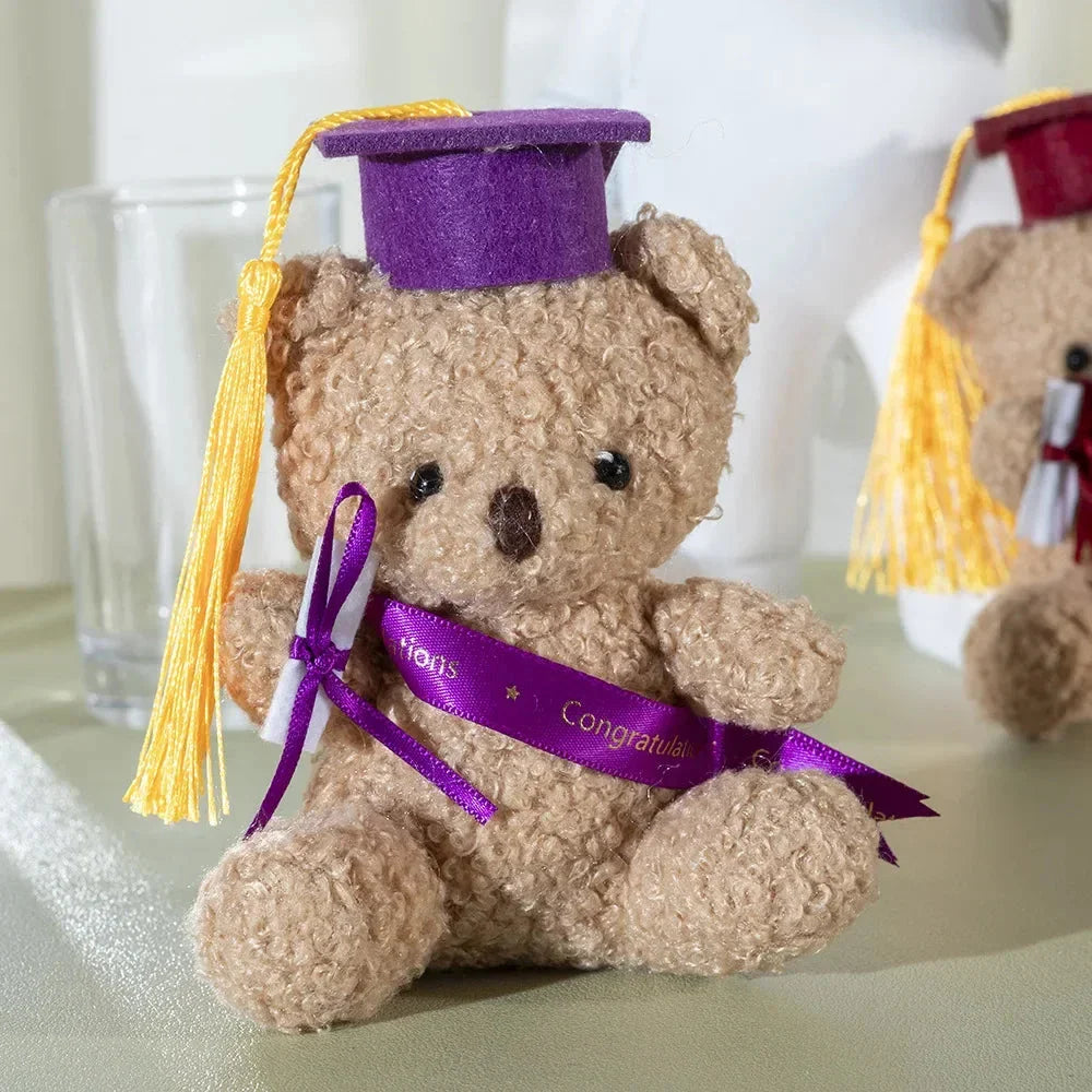 Doctor Teddy Bear Plush – Small Sitting Doll Pendant Gift for Kids