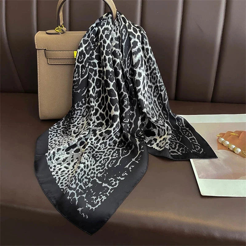 Luxury Satin Silk Square Scarf – Shawl, Hijab & Fashion Wrap 2023