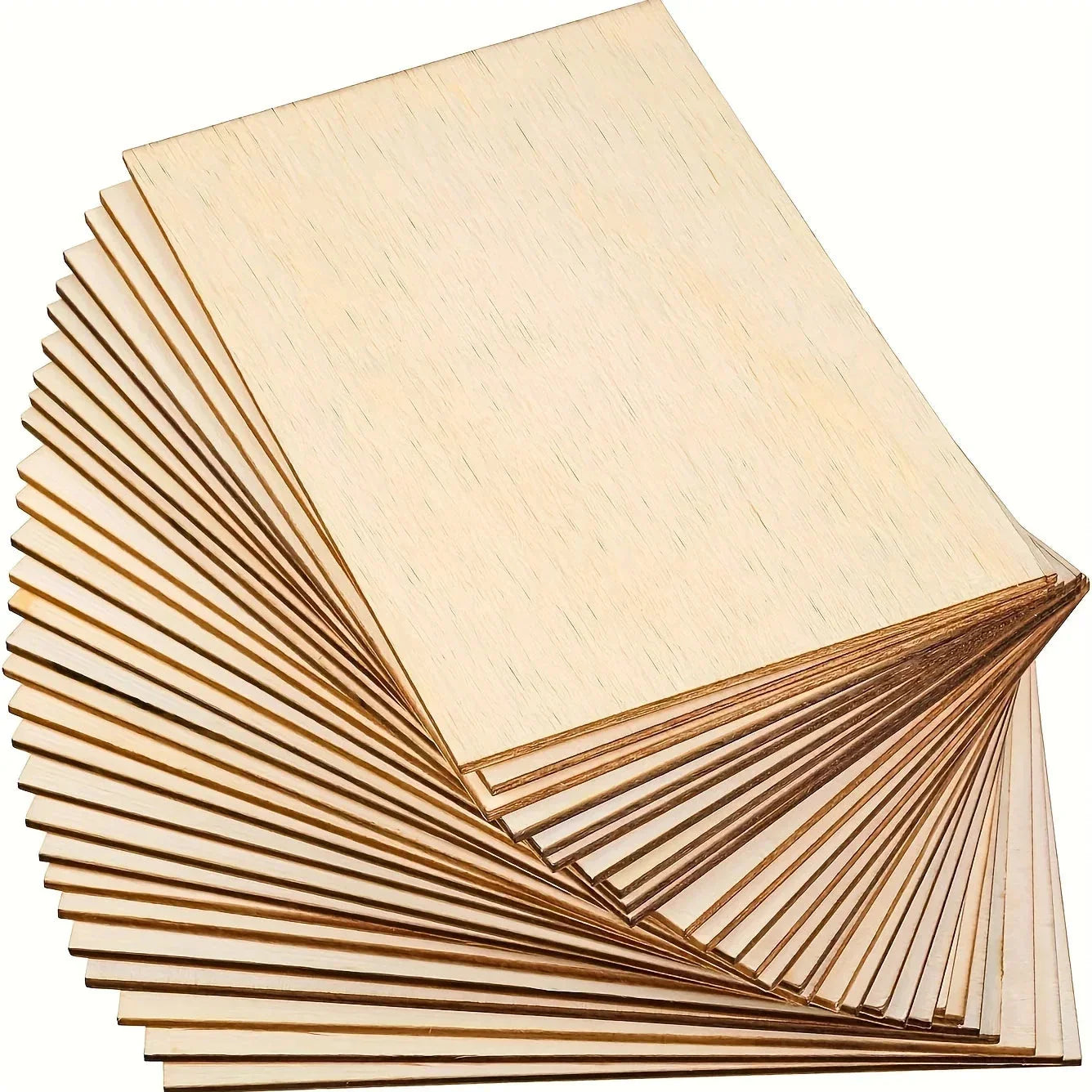 Unfinished Wood Sheets for Crafts - 6x4in/15x10cm (4/8/15 Pcs) | DIY Arts & Projects