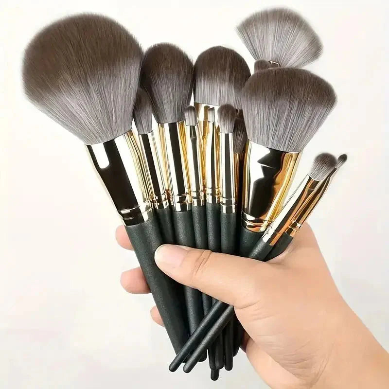 Soft Fluffy Professional Makeup Brush Set - 13-16pcs for Foundation, Eyeshadow, and More