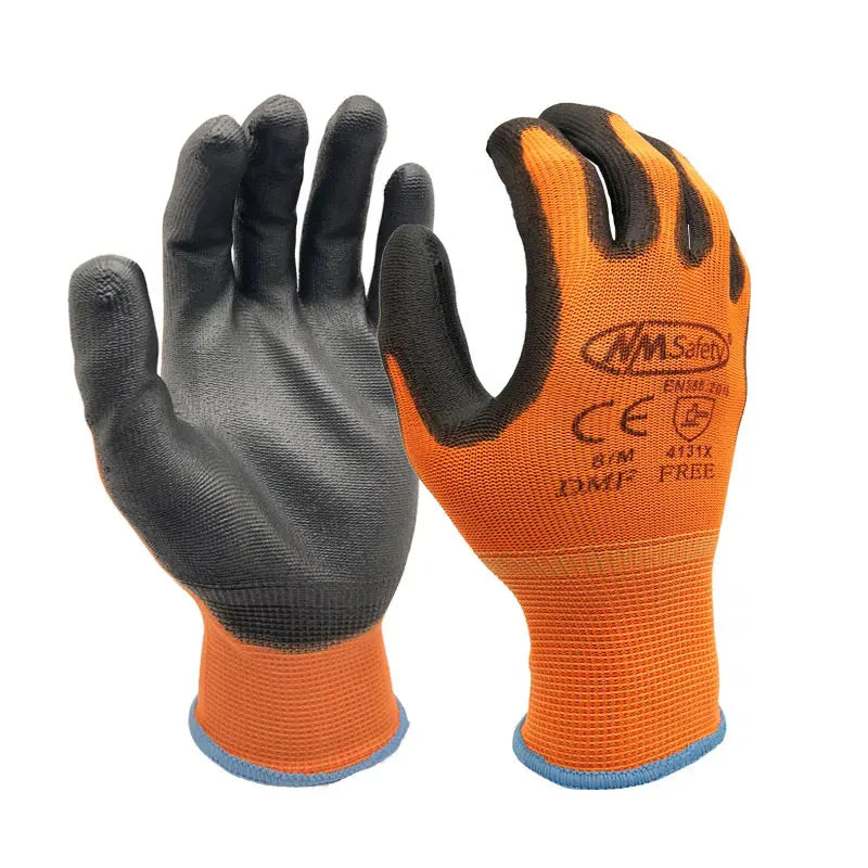 24PCS Professional Protective Gloves – PU Coated Work Gloves for Construction, Gardening & Light-Duty Tasks