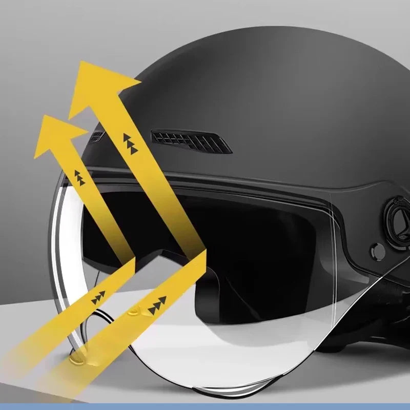 Motorcycle Helmet for Men Women Classic Retro Scooter Vintage Half Helmet Ultralight Cycling MTB Bike Bicycle Motorcycle Helmets