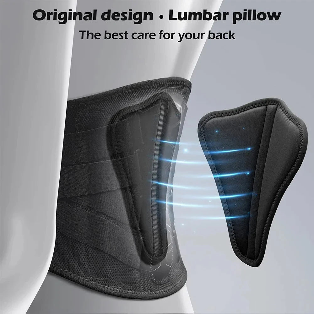 Adjustable Back Brace for Lower Back Pain Relief – Lumbar Support Belt for Sciatica, Herniated Disc & Scoliosis