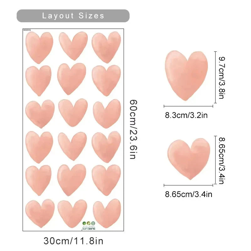 Pink Cartoon Bear Wall Stickers for Kids & Nursery Room Decor