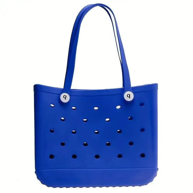 EVA Rubber Waterproof Handbag - Solid Color M/L