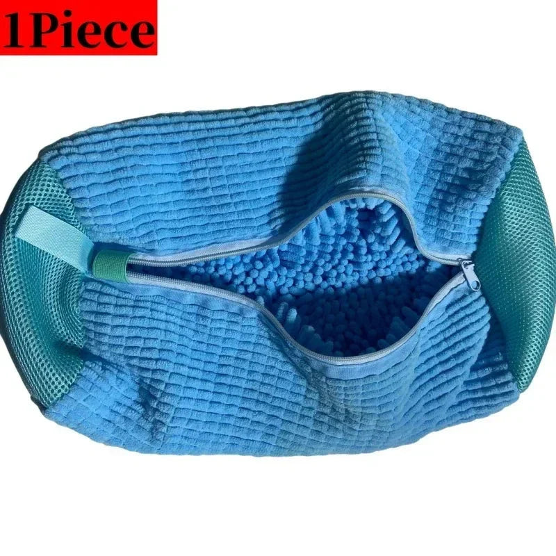 Shoe Washing Machine Bag with Brush Set – Durable Laundry Cleaner (1–4PCS)