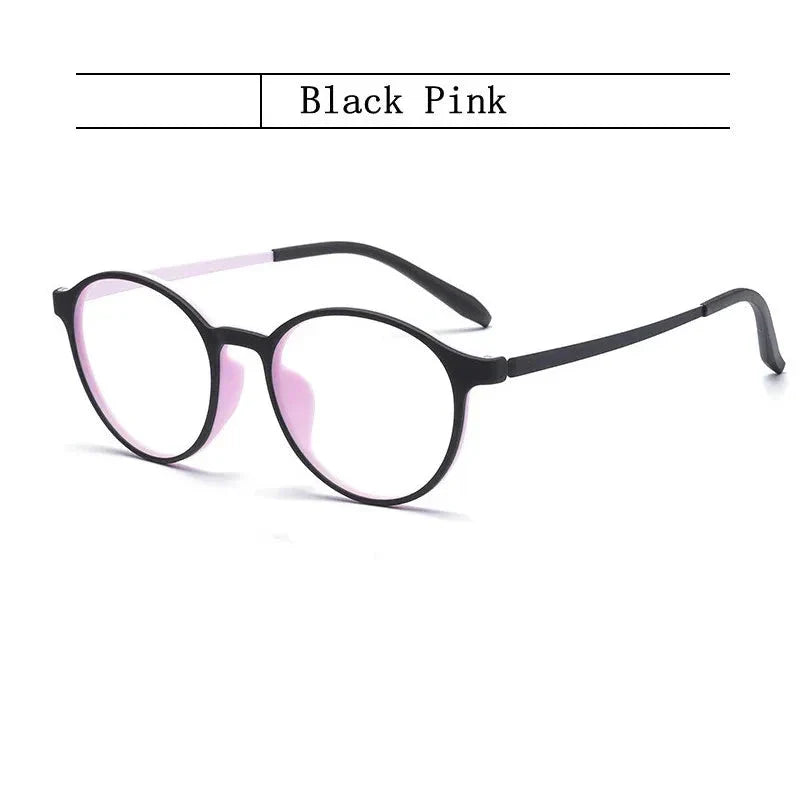 Ultralight Retro Round Glasses – TR90 Titanium Frame for Men & Women
