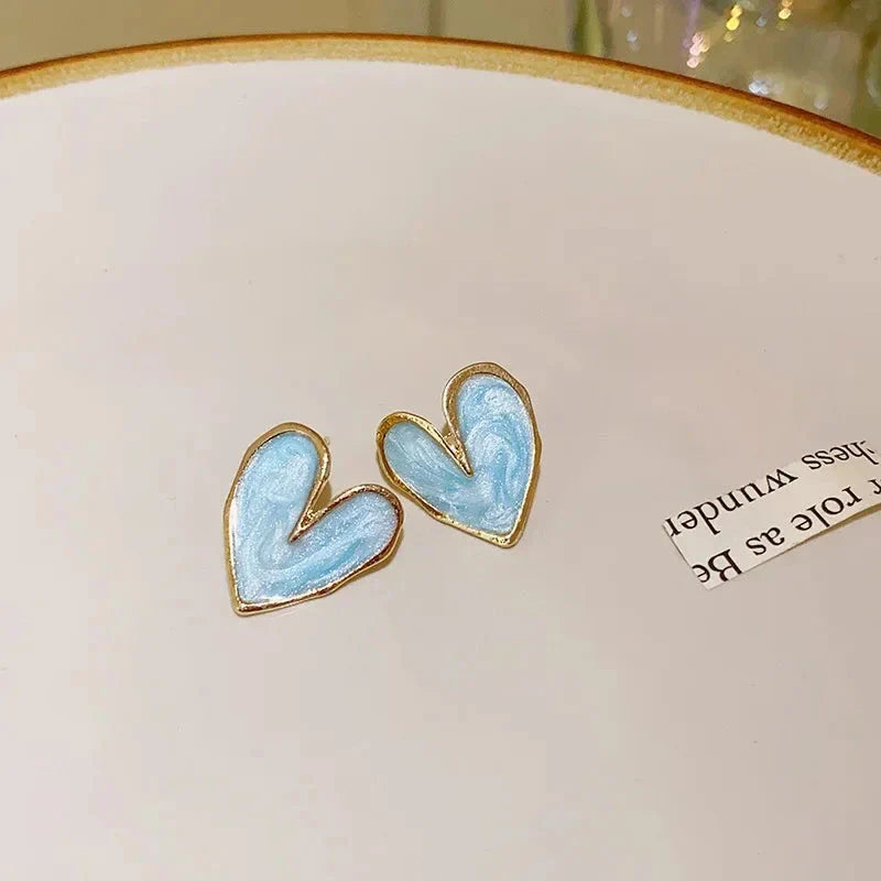 Love Heart Pearl Drop Earrings – Sweet Elegant Jewelry for Women