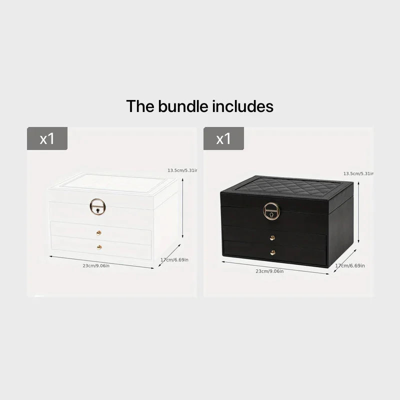 Jewelry Storage Box – Necklace & Earrings Organizer for Gifts