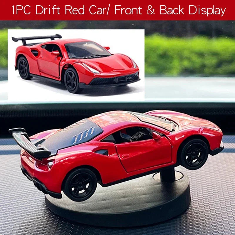 Drift Car Dashboard Swing Toy - Cool Sports Race Ornament for Car Interior Decor