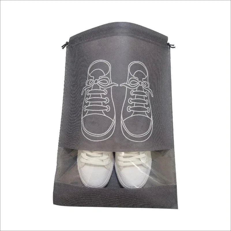 5PCS Travel Shoe Storage Bags – Waterproof Non-Woven Large Capacity