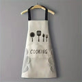 Unisex Adjustable Kitchen Apron – Solid Color PVC Cooking Apron with Pocket