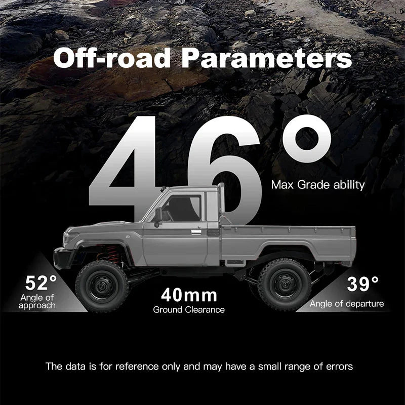 ZWN 1:12 Full Scale RC CAR MN82 Upgraded MN82 PRO Controllable Headlights 2.4G 4WD Off-Road Car Pick Up Truck Toy for Kids Gifts