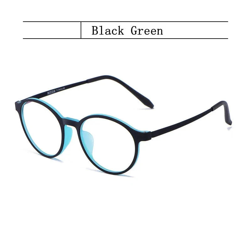 Ultralight Retro Round Glasses – TR90 Titanium Frame for Men & Women