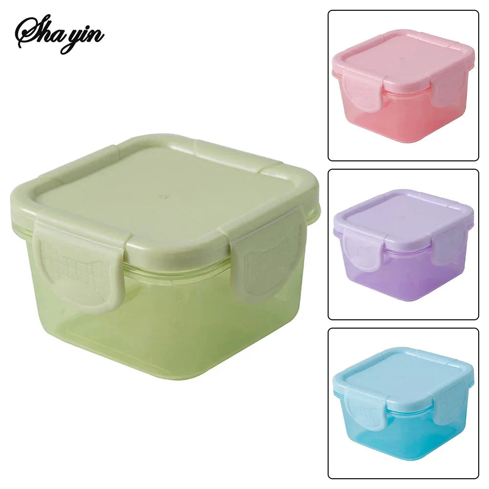 4PCS Mini Sealed Storage Boxes – Candy-Colored Portable Snack Organizer