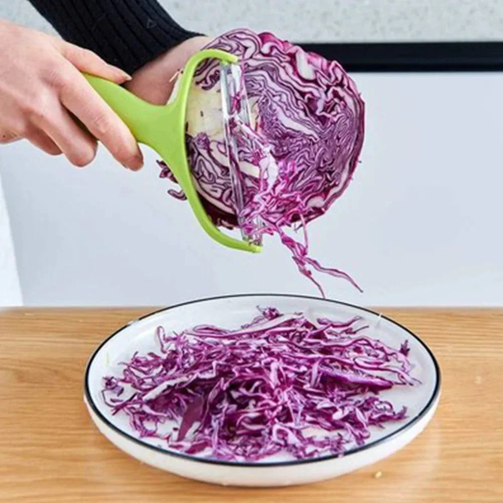 Cabbage Slicer & Vegetable Cutter – Stainless Steel Grater for Salad, Potatoes, Carrots & More