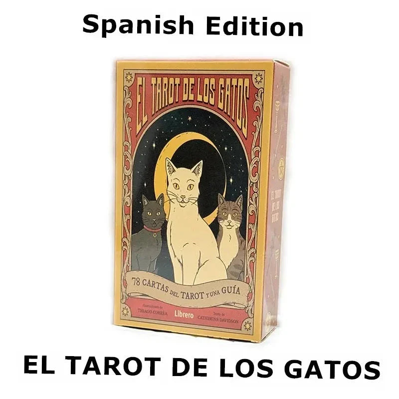 El Tarot de los Gatos – 78-Card Spanish Divination & Board Game Deck