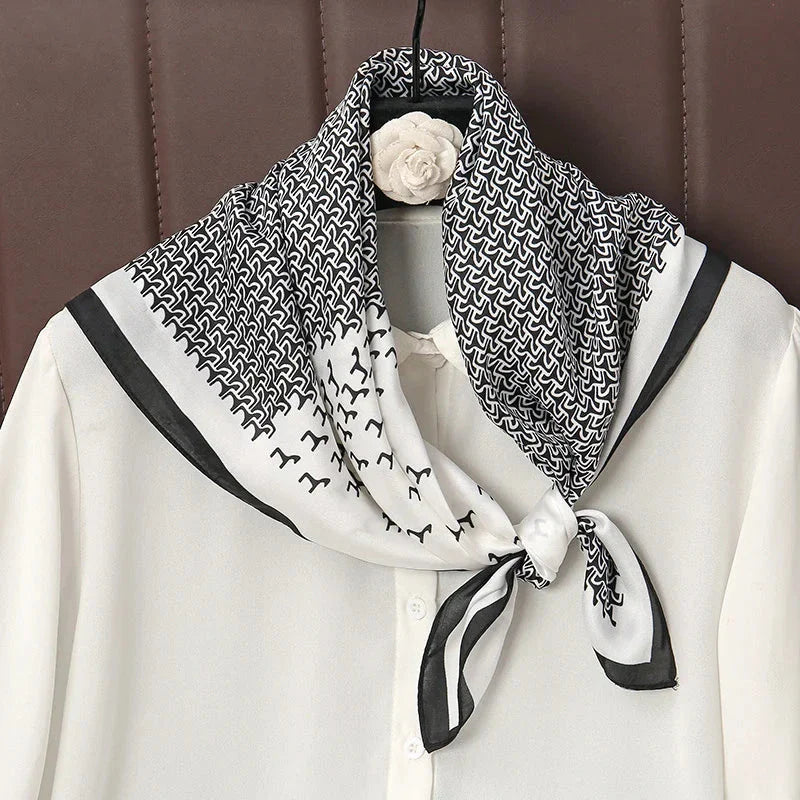 Luxury Satin Silk Square Scarf – Shawl, Hijab & Fashion Wrap 2023