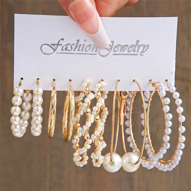 Gold Butterfly & Heart Dangle Earrings Set – Acrylic Drop Jewelry for Women
