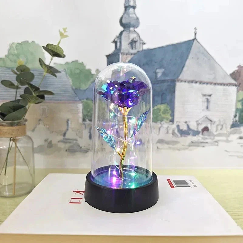 LED Rose Night Light – Realistic Eternal Flower Romantic Decor