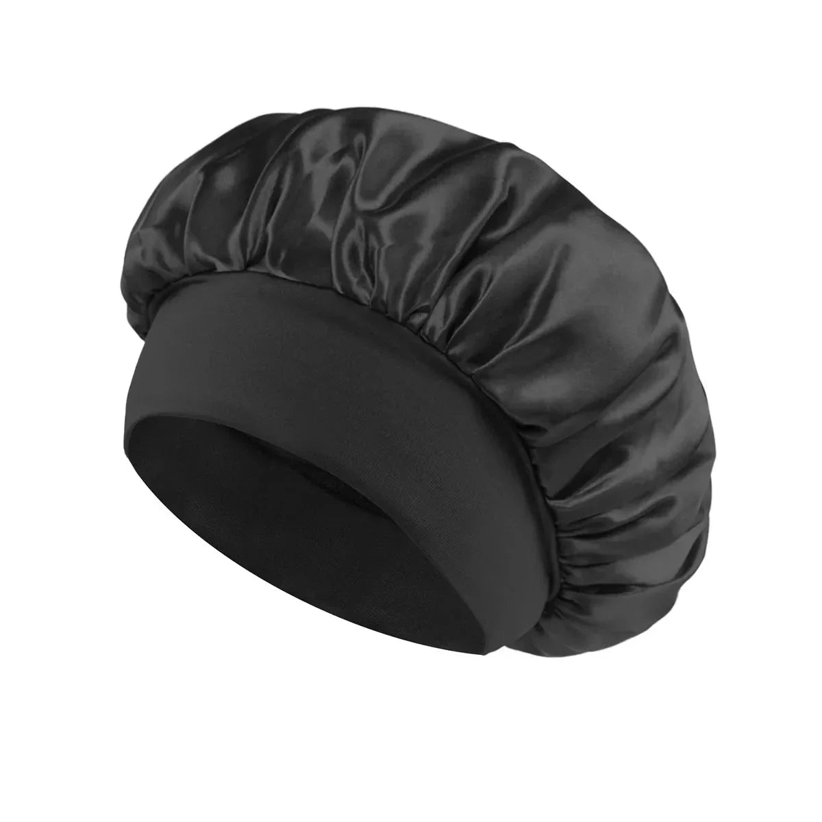 Women’s Satin Bonnet – Wide-Brim Night Sleeping & Hair Care Cap