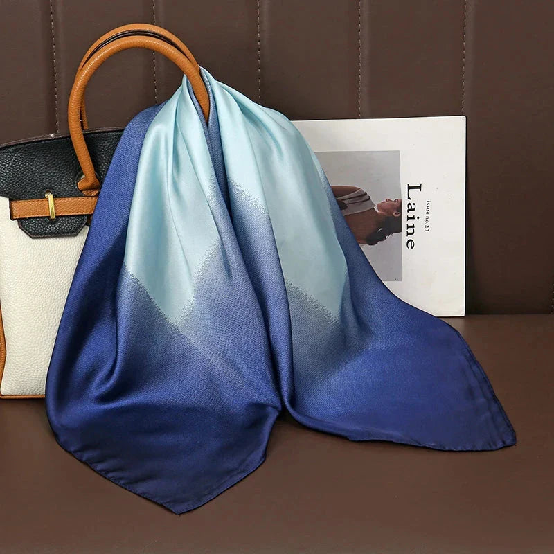 Luxury Satin Silk Square Scarf – Shawl, Hijab & Fashion Wrap 2023