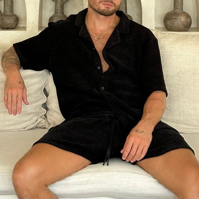 Quality luxury men beach wear set