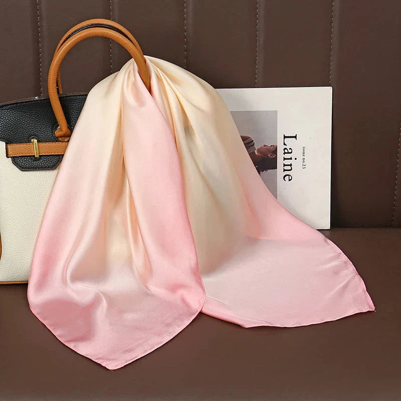 Luxury Satin Silk Square Scarf – Shawl, Hijab & Fashion Wrap 2023