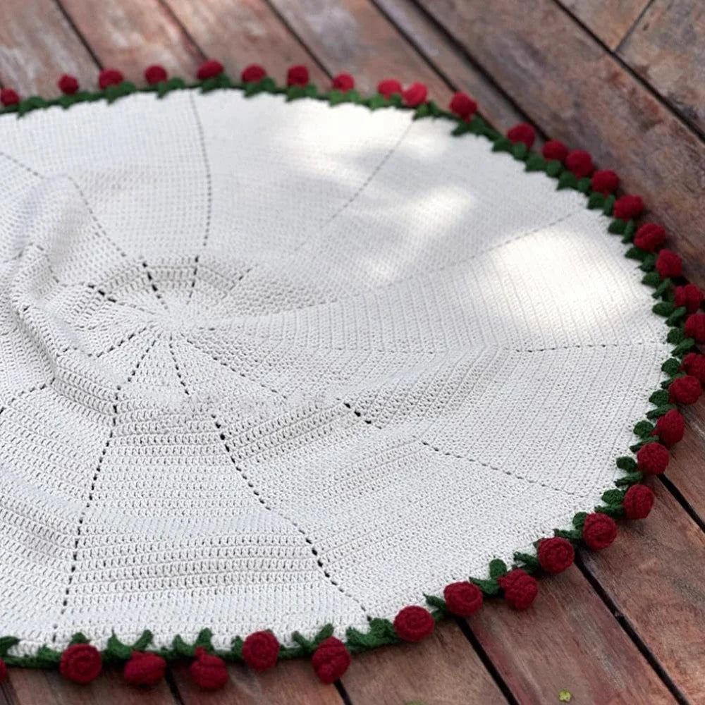 1pcs Finished Flower Bouquet Blanket Soft and Lightweight Knitted Throw Blankets for Birthday Wedding Valentine’s Day Home Decor