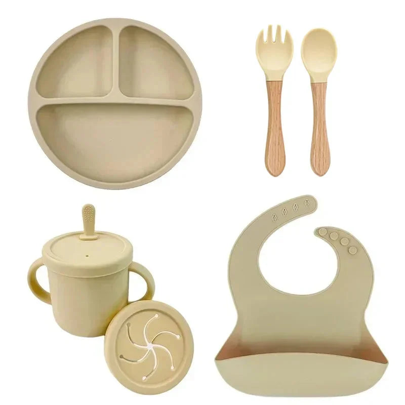 Food Grade Silicone Baby Feeding Dish Set