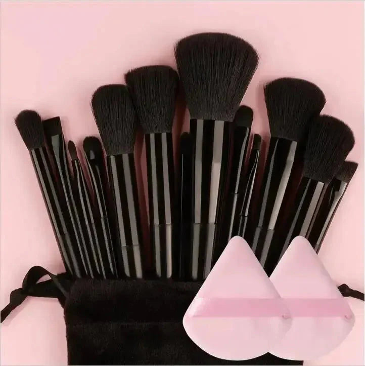 Soft Fluffy Professional Makeup Brush Set - 13-16pcs for Foundation, Eyeshadow, and More