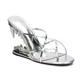 Dilalula Fashion Super High Strange Heel Mules For Women Narrow Band Summer Slippers Sexy Night Club Party Shoes