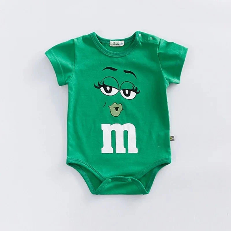 Soft Cotton Baby Romper (3–24M) – Cute Summer Short Sleeve Jumpsuit for Boys & Girls