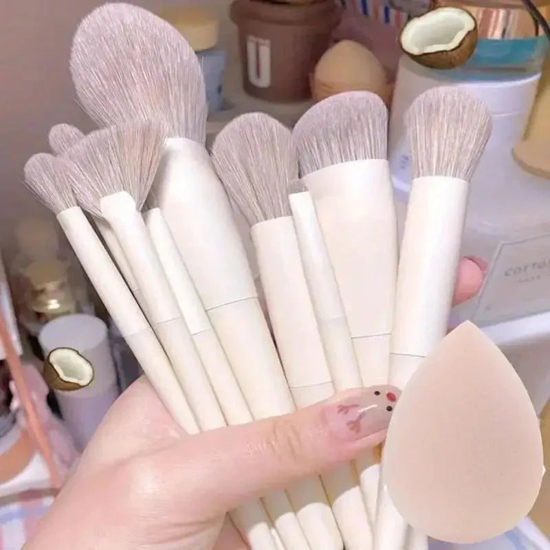Soft Fluffy Professional Makeup Brush Set - 13-16pcs for Foundation, Eyeshadow, and More