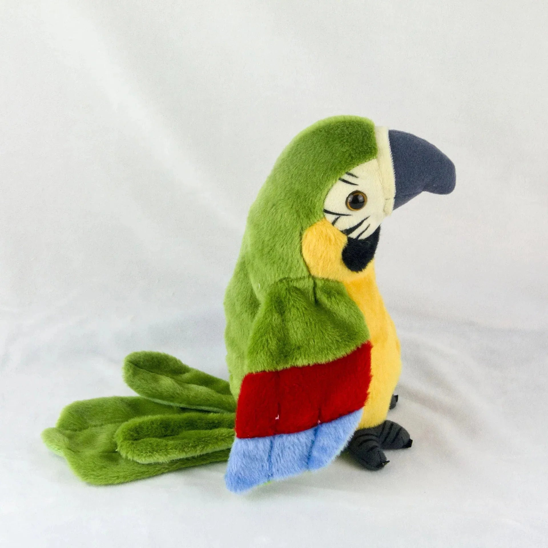 Talking Macaw Parrot Plush – Repeat & Speak Electronic Stuffed Toy