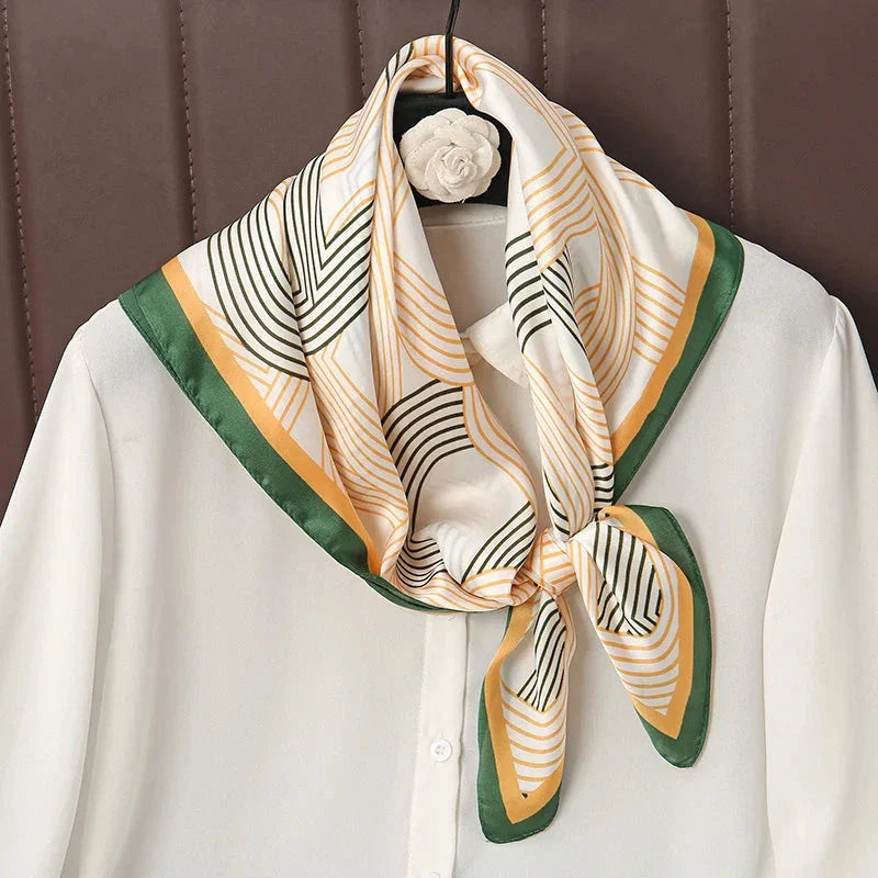 Luxury Satin Silk Square Scarf – Shawl, Hijab & Fashion Wrap 2023