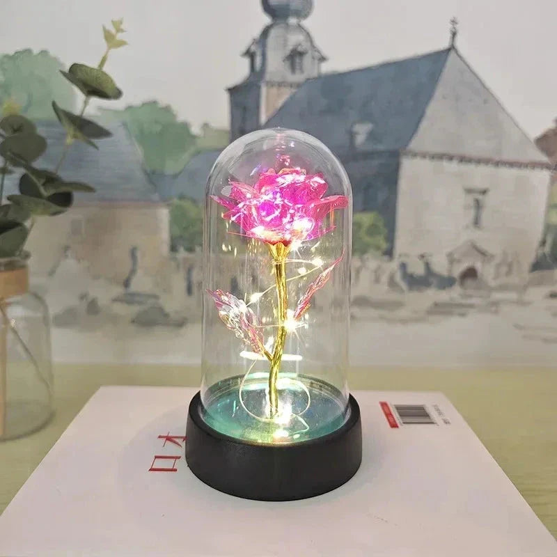 LED Rose Night Light – Realistic Eternal Flower Romantic Decor