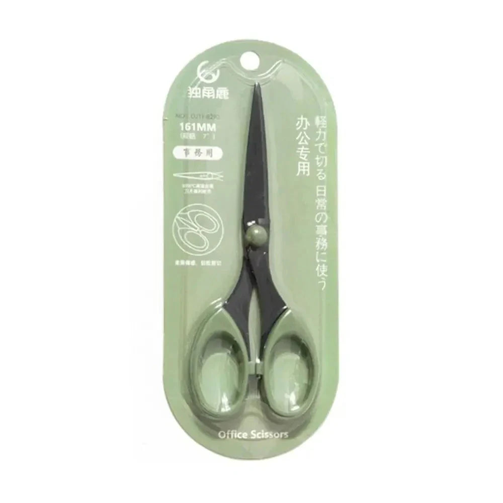 Color Scissors with Stainless Steel Blade - Safe Design for Paper Cutting, Crafts, and Office Use